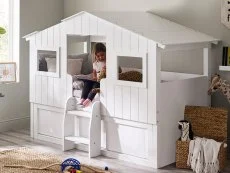 Julian Bowen Julian Bowen Acorn White Wooden Mid Sleeper Bed Frame