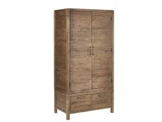 ASC ASC Hatton Reclaimed Pine 2 Door 2 Drawer Wardrobe (Part Assembled)