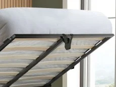 Birlea Birlea Halfden White Fabric Ottoman Bed Frame