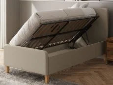 GFW GFW Ashbourne Natural Fabric Ottoman Bed Frame
