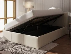 GFW GFW Ecuador Natural Hopsack Fabric Side Lift Ottoman Bed Frame