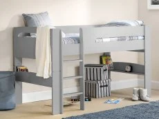 Julian Bowen Julian Bowen Pluto Dove Grey Wooden Mid Sleeper Bed Frame