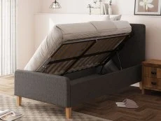 GFW GFW Ashbourne Dark Grey Fabric Ottoman Bed Frame