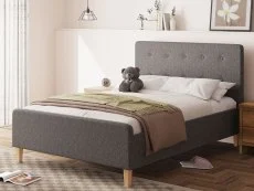 GFW GFW Ashbourne Dark Grey Fabric Ottoman Bed Frame