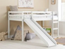 Birlea Birlea Frankie White Mid Sleeper Bed Frame with Slide