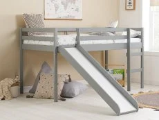 Birlea Birlea Frankie Grey Mid Sleeper Bed Frame with Slide