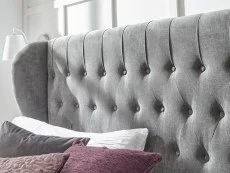 GFW GFW Dakota Pewter Fabric Ottoman Bed Frame