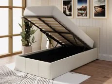 GFW GFW Ecuador Natural Hopsack Fabric End Lift Ottoman Bed Frame