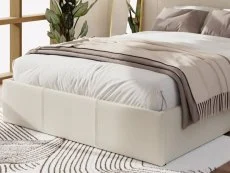 GFW GFW Ecuador Natural Hopsack Fabric End Lift Ottoman Bed Frame
