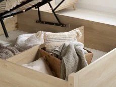 Birlea Birlea Herringford Light Oak Wooden Ottoman Bed Frame