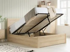 Birlea Birlea Herringford Light Oak Wooden Ottoman Bed Frame
