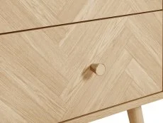 Birlea Birlea Herringford Light Oak 2 Drawer Bedside Table