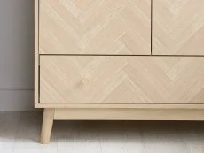 Birlea Birlea Herringford Light Oak 2 Door 1 Drawer Wardrobe