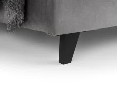 Julian Bowen Julian Bowen Shoreditch Grey Velvet Bed Frame