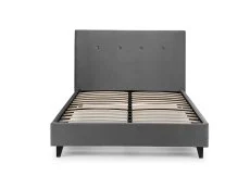 Julian Bowen Julian Bowen Shoreditch Grey Velvet Bed Frame