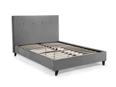Julian Bowen Julian Bowen Shoreditch Grey Velvet Bed Frame