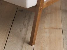 Birlea Birlea Ellwood Cream Linen and Oak Accent Chair