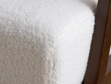 Birlea Birlea Ellwood White Boucle and Walnut Accent Chair