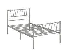 Seconique Seconique Harlow Silver Metal Bed Frame