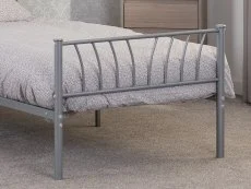 Seconique Seconique Harlow Silver Metal Bed Frame