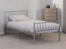 Seconique Seconique Harlow Silver Metal Bed Frame