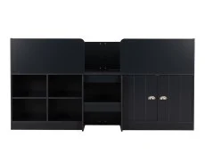 Seconique Seconique Orlando Dark Grey Wooden Low Sleeper Bed Frame