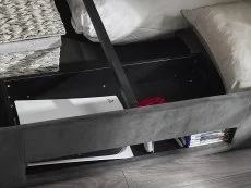 Julian Bowen Julian Bowen Clara Dark Grey Fabric Ottoman TV Bed Frame