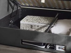 Julian Bowen Julian Bowen Clara Dark Grey Fabric Ottoman TV Bed Frame