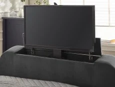 Julian Bowen Julian Bowen Clara Dark Grey Fabric Ottoman TV Bed Frame