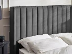 Julian Bowen Julian Bowen Clara Dark Grey Fabric Ottoman TV Bed Frame