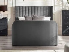 Julian Bowen Julian Bowen Clara Dark Grey Fabric Ottoman TV Bed Frame