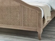 Julian Bowen Julian Bowen Fleur Rattan and Light Oak Wooden Bed Frame