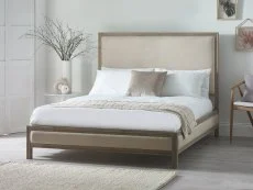 Julian Bowen Julian Bowen Lucie Ivory Fabric Bed Frame