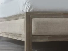 Julian Bowen Julian Bowen Lucie 5ft King Size Ivory Fabric Bed Frame