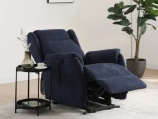 Kyoto Kyoto Fletcher Dual Motor Navy Blue Riser Recliner Chair