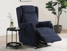 Kyoto Kyoto Fletcher Dual Motor Navy Blue Riser Recliner Chair