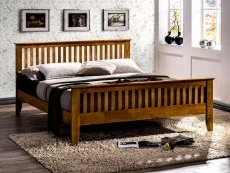Time Living Time Living Turin 3ft Single Honey Oak Wooden Bed Frame