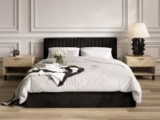 LPD LPD Berlin Silver Velvet Ottoman Bed Frame