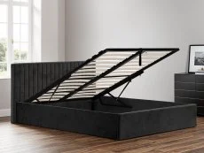 LPD LPD Berlin Silver Velvet Ottoman Bed Frame