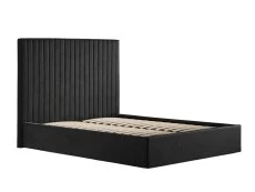 LPD LPD Berlin Tall Black Velvet Ottoman Bed Frame