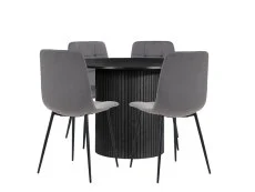 Birlea Birlea Axel 120cm Black Dining Table