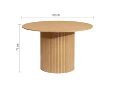Birlea Birlea Axel 120cm Oak Dining Table