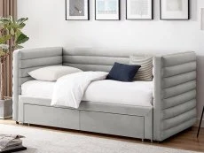 Limelight  Limelight Bellatrix 3ft Single Grey Fabric Day Bed Frame