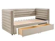 Limelight  Limelight Bellatrix 3ft Single Taupe Fabric Day Bed Frame