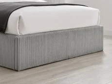 Limelight Limelight Pisces Grey Cord Ottoman Bed Frame
