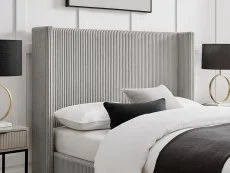 Limelight Limelight Pisces Grey Cord Ottoman Bed Frame