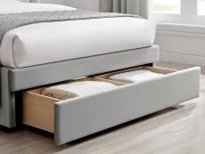 Limelight Limelight Cyra Grey Velvet 1 Drawer Storage Bed Frame