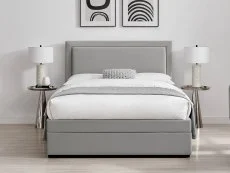 Limelight Limelight Cyra Grey Velvet 1 Drawer Storage Bed Frame