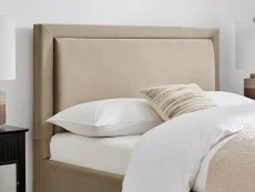 Limelight Limelight Cyra Taupe Velvet 1 Drawer Storage Bed Frame