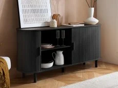 Birlea Furniture & Beds Birlea Axel Black 2 Door Sideboard